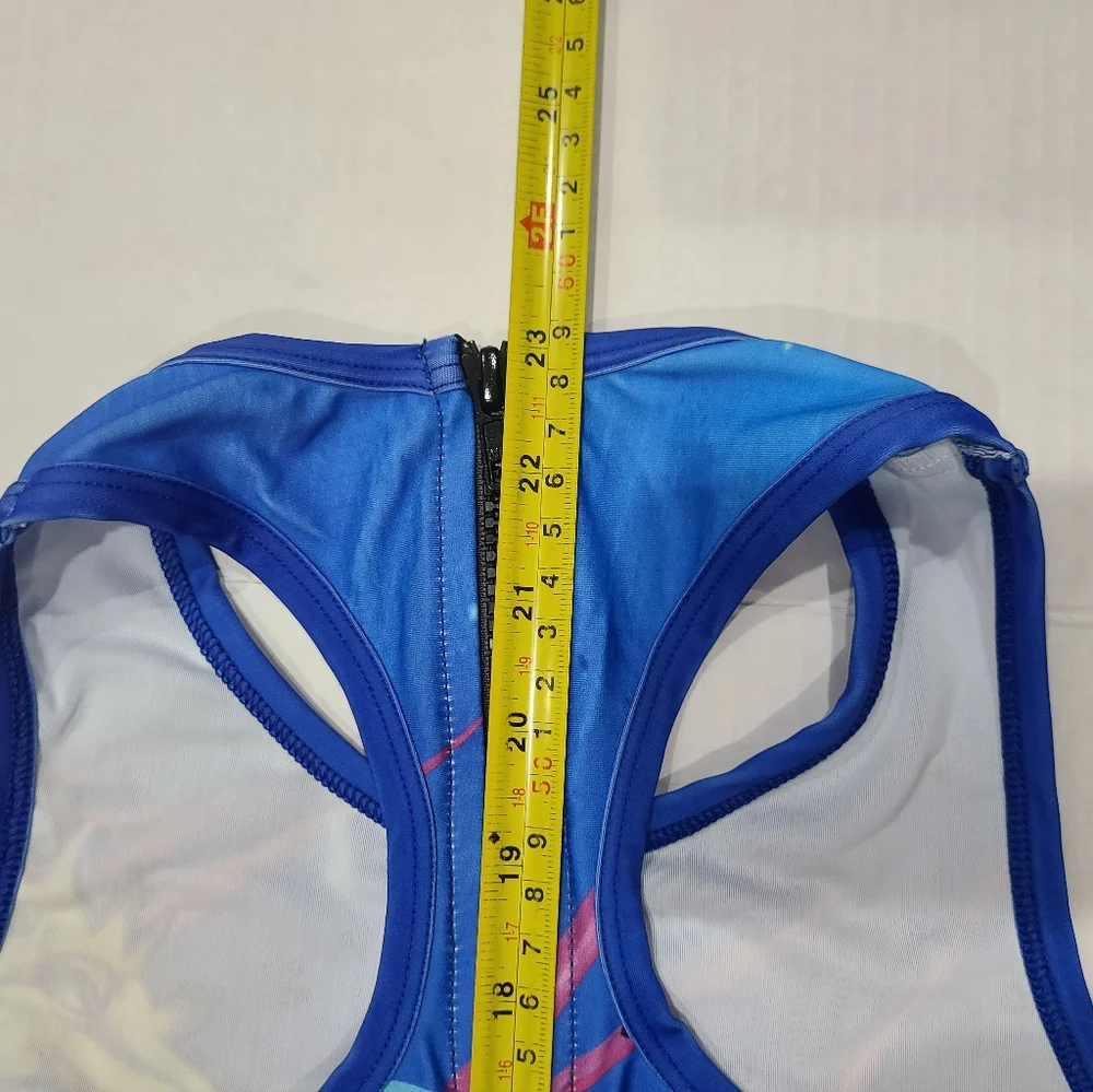 Sport Couture Seahorse Parade UPF 50+ 1-Piece Swimsuit Sz Youth M NWT - Picture 7 of 9